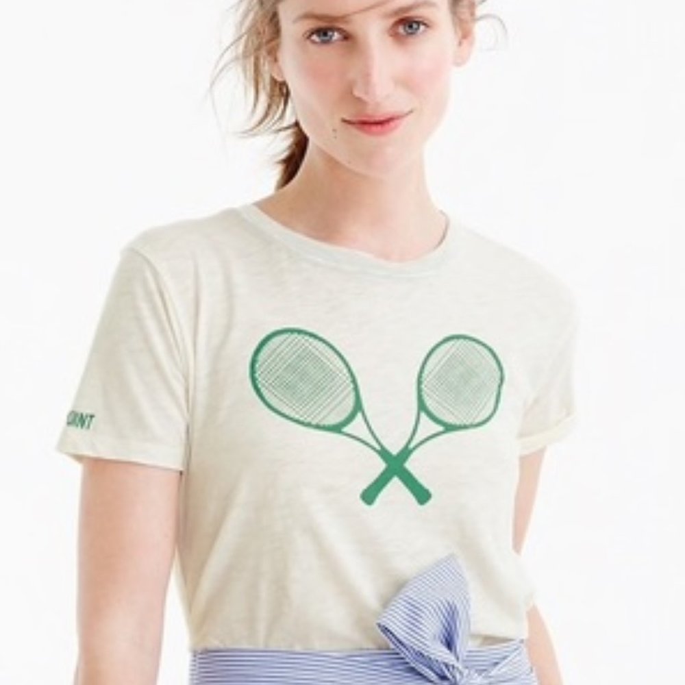 J. Crew Tennis Racquet Tee